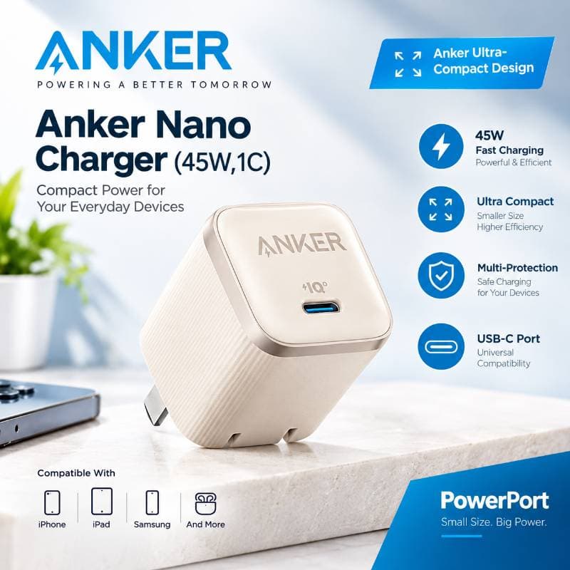 Anker Prise 45W 1C A2692PB1