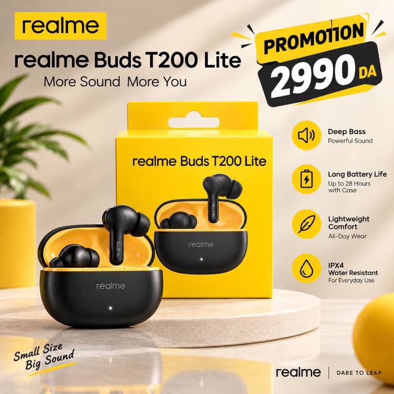 RealMe Bluetooth Buds T200-Lite Gris
