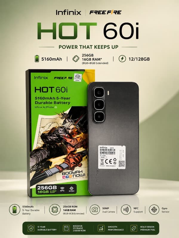 Infinix Hot-60I 8+8-256Gb Noir