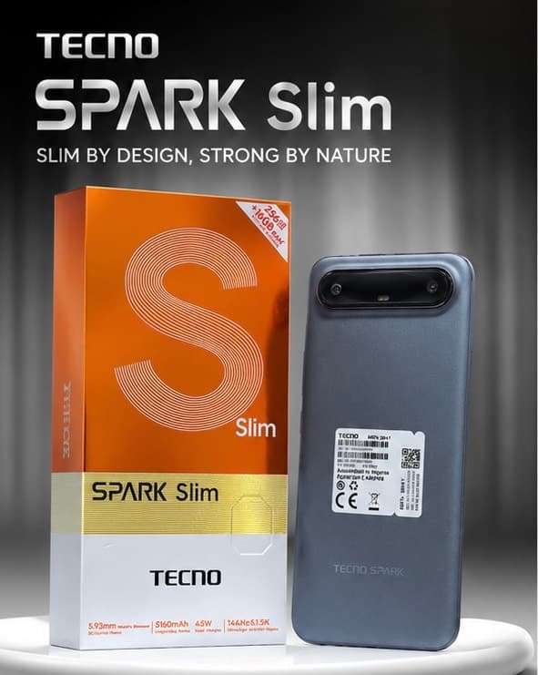 Tecno Spark Slim 8+8-256Gb Noir
