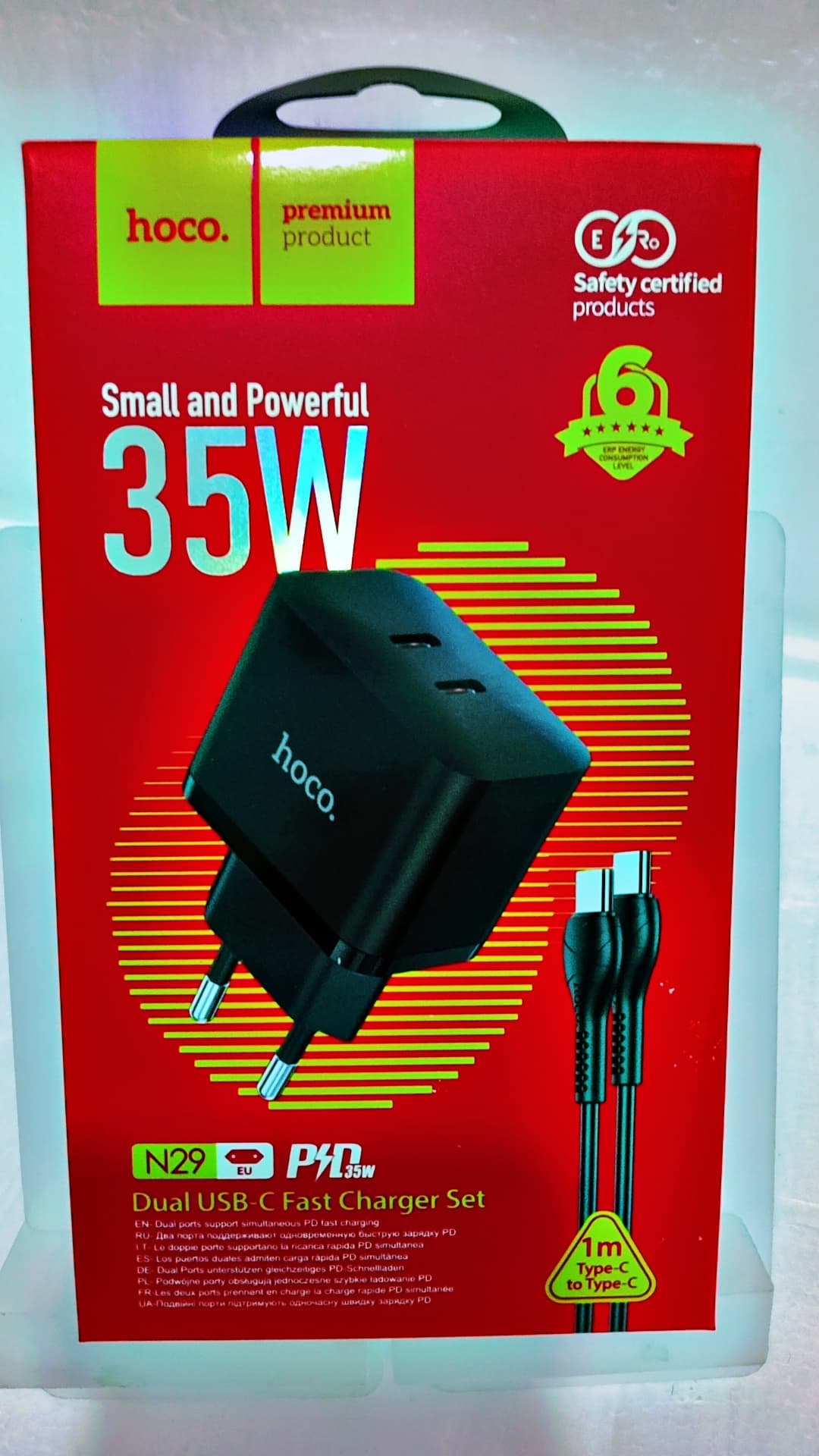 Hoco Chargeur 35W Type C To Type C N29