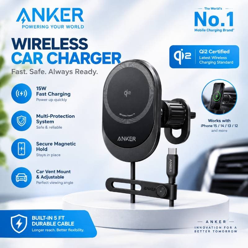 Anker Chargeur Suport Auto 15W A2932H11