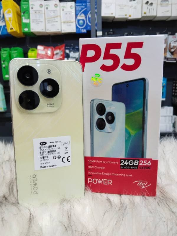 إيتل P55 8+16-256 جيجا بايت ذهبي thumbnail 2