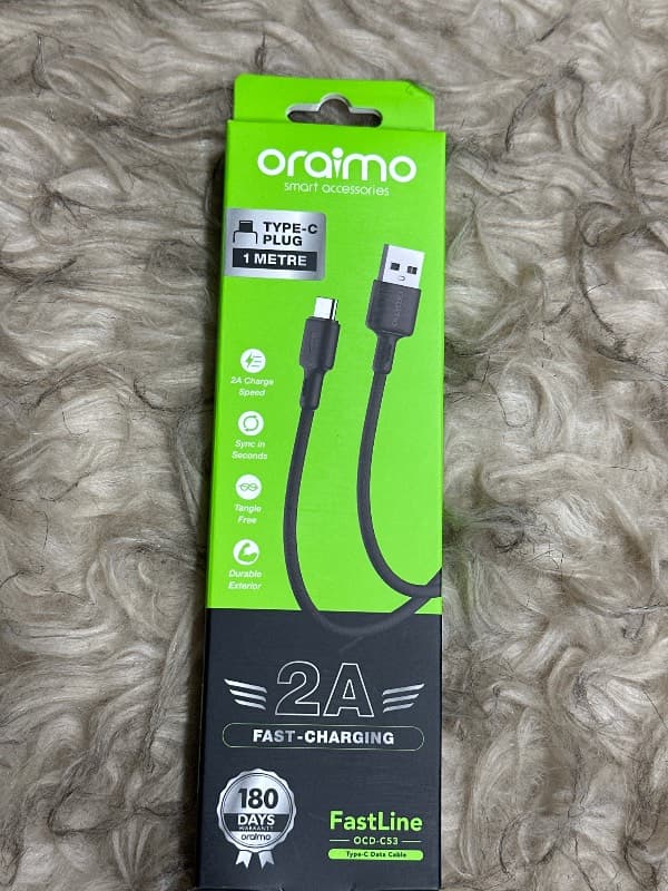 كابل Oraimo 2A من النوع C Ocd-C53 thumbnail 2