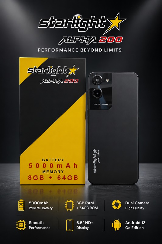 Starlight Alpha 200 4+4-64Gb Noir